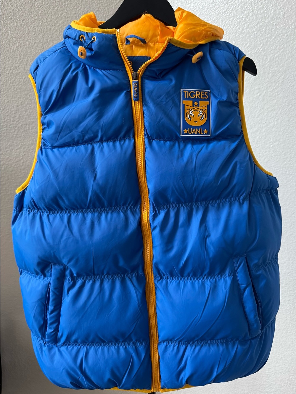 Tigres UANL Blue & Yellow Puffer Vest